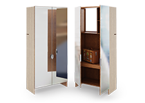 کمد-دیواری-جای-چمدان-با-دو-درب-آینه-ای-رویالیتی-تیپ-4214-44 -  - https://mohitara.com