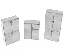 کمد-بایگانی-تمام-درب-چوبی-با-چهار-درب-کوئیک-تیپ-6266-41 -  - https://mohitara.com