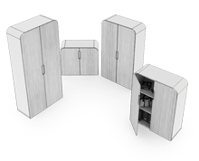 کمد-بایگانی-تمام-درب-چوبی-با-دو-درب-برلیانت-تیپ-6278-41 -  - https://mohitara.com